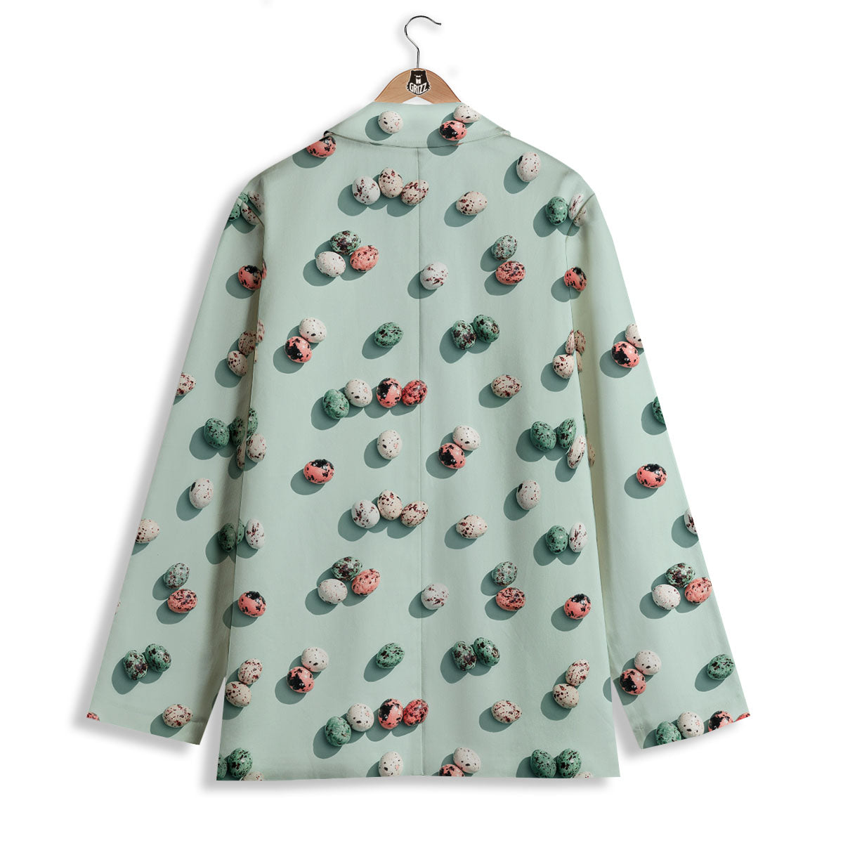 Colorful Pile Of Easter Eggs Print Pattern Women's Blazer-grizzshop