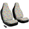 Colorful Polka Dot Hand Drawn Print Pattern Car Seat Covers-grizzshop