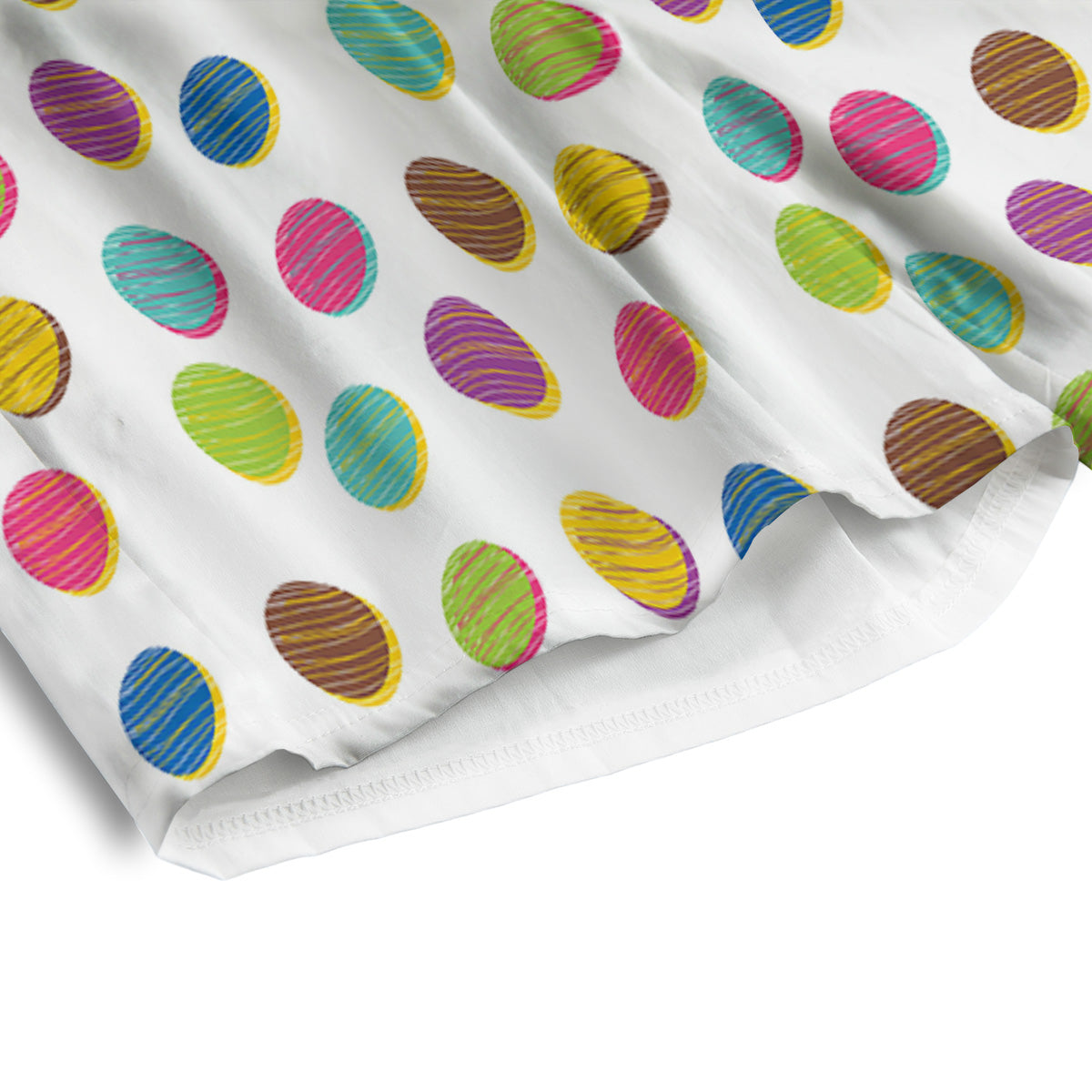 Colorful Polka Dot Hand Drawn Print Pattern Men's Athletic Shorts
