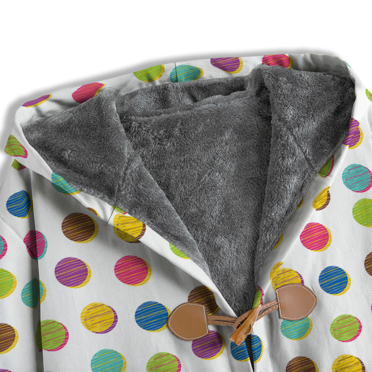 Colorful Polka Dot Hand Drawn Print Pattern Men's Windbreaker Jacket-grizzshop