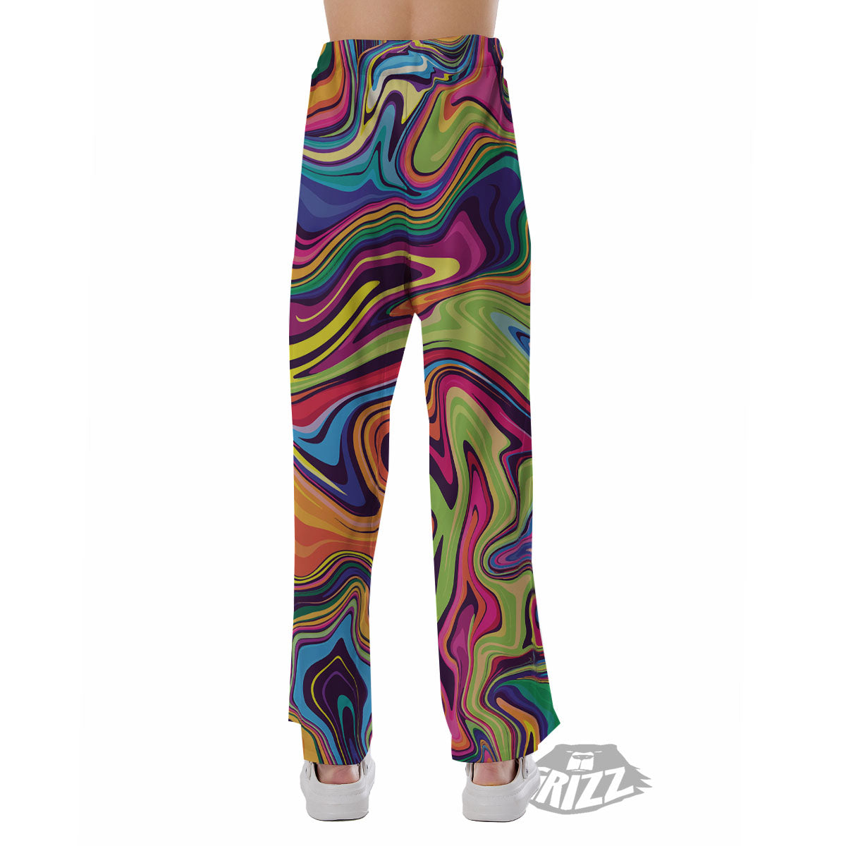 Colorful Psychedelic Print Pajama Pants-grizzshop