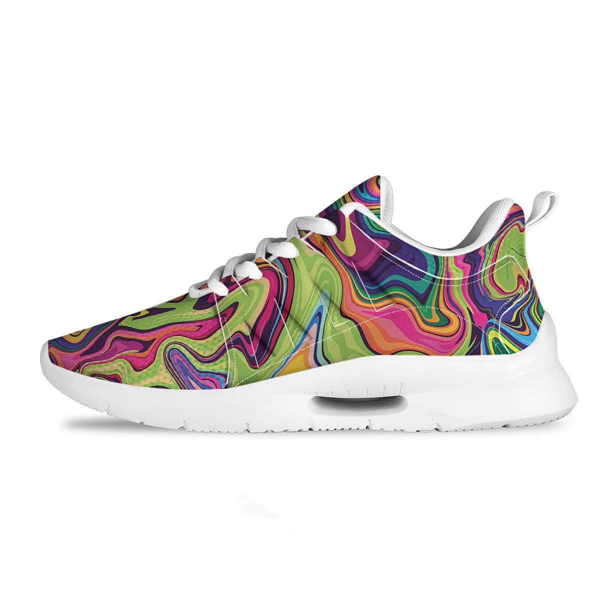 Colorful Psychedelic Print Tennis Shoes-grizzshop