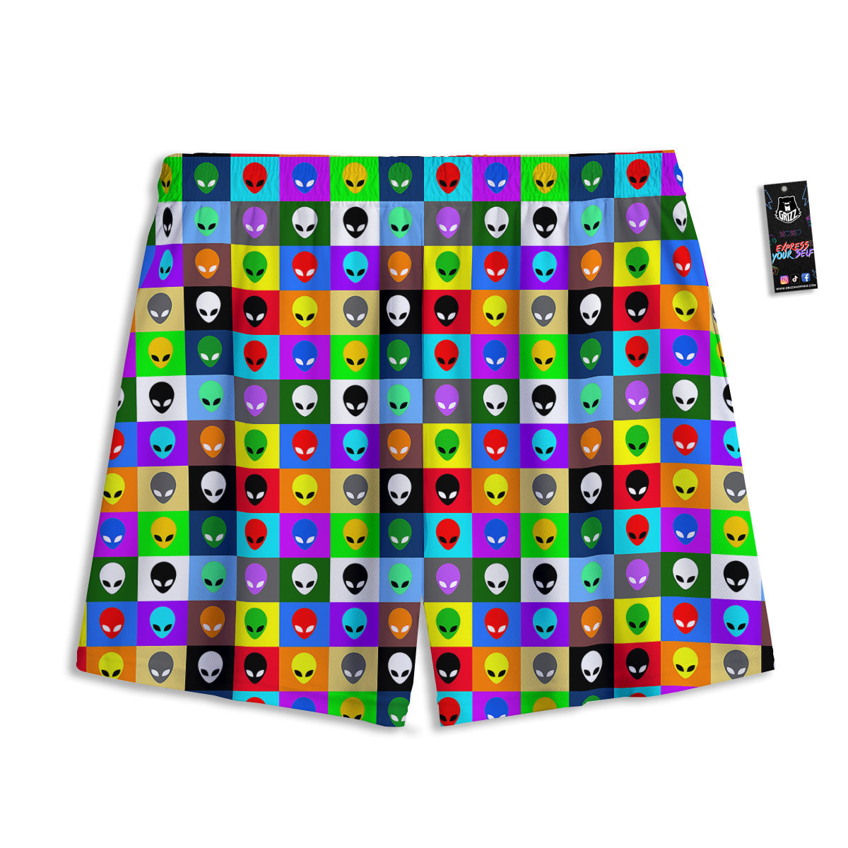 Galaxy Outer Space Dark Universe Print Mesh Shorts