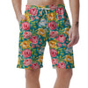 Colorful Rose Flower Men's Shorts-grizzshop