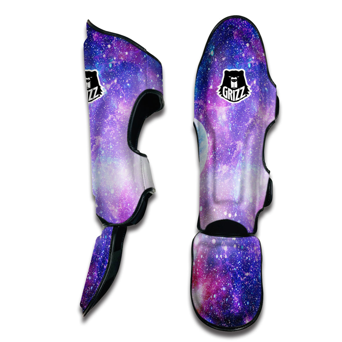 Colorful Star Galxay Space Print Muay Thai Shin Guards-grizzshop