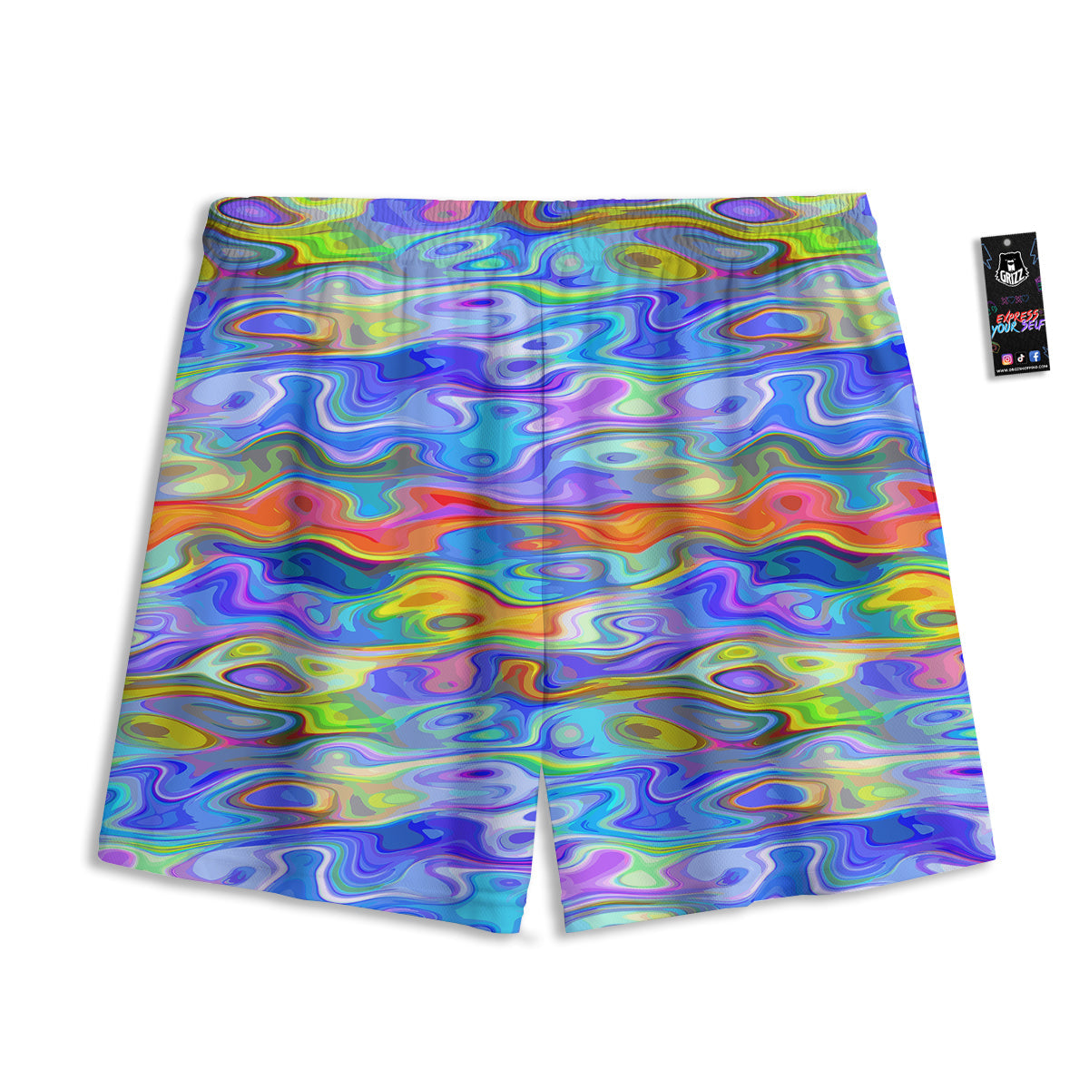 Galaxy Space Dark Milky Way Print Mesh Shorts