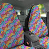 Colorful Zebra Print Pattern Car Seat Covers-grizzshop