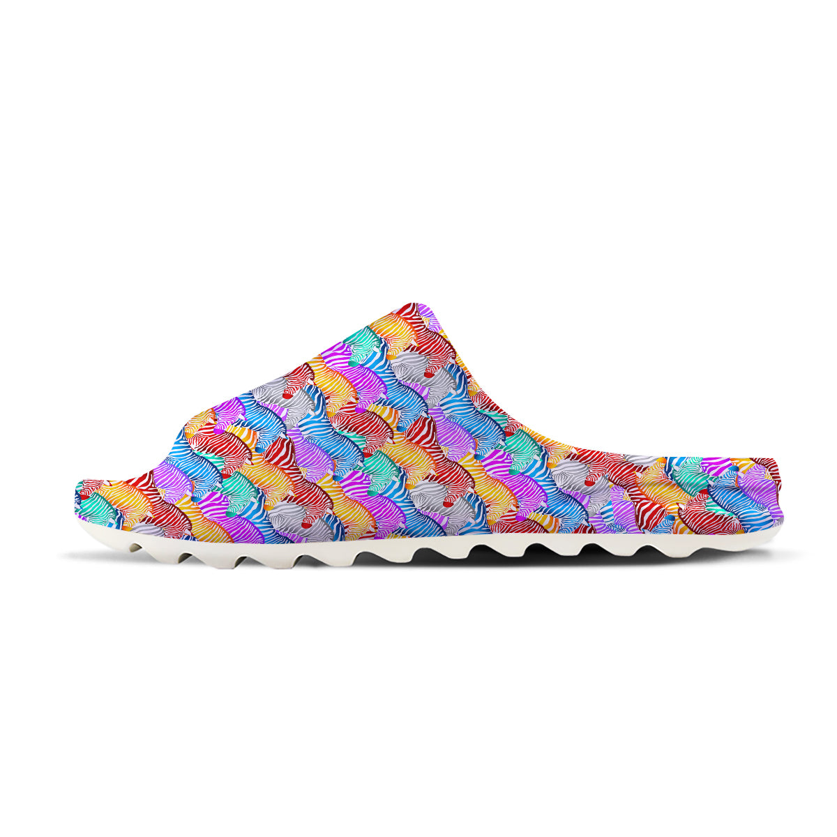 Colorful Zebra Print Pattern Sandals-grizzshop
