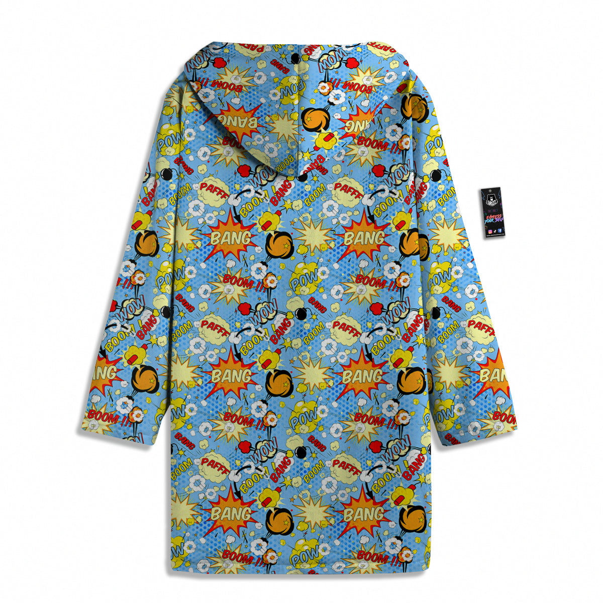 Comic Book Speech Bubbles Print Pattern Men's Windbreaker Jacket-grizzshop