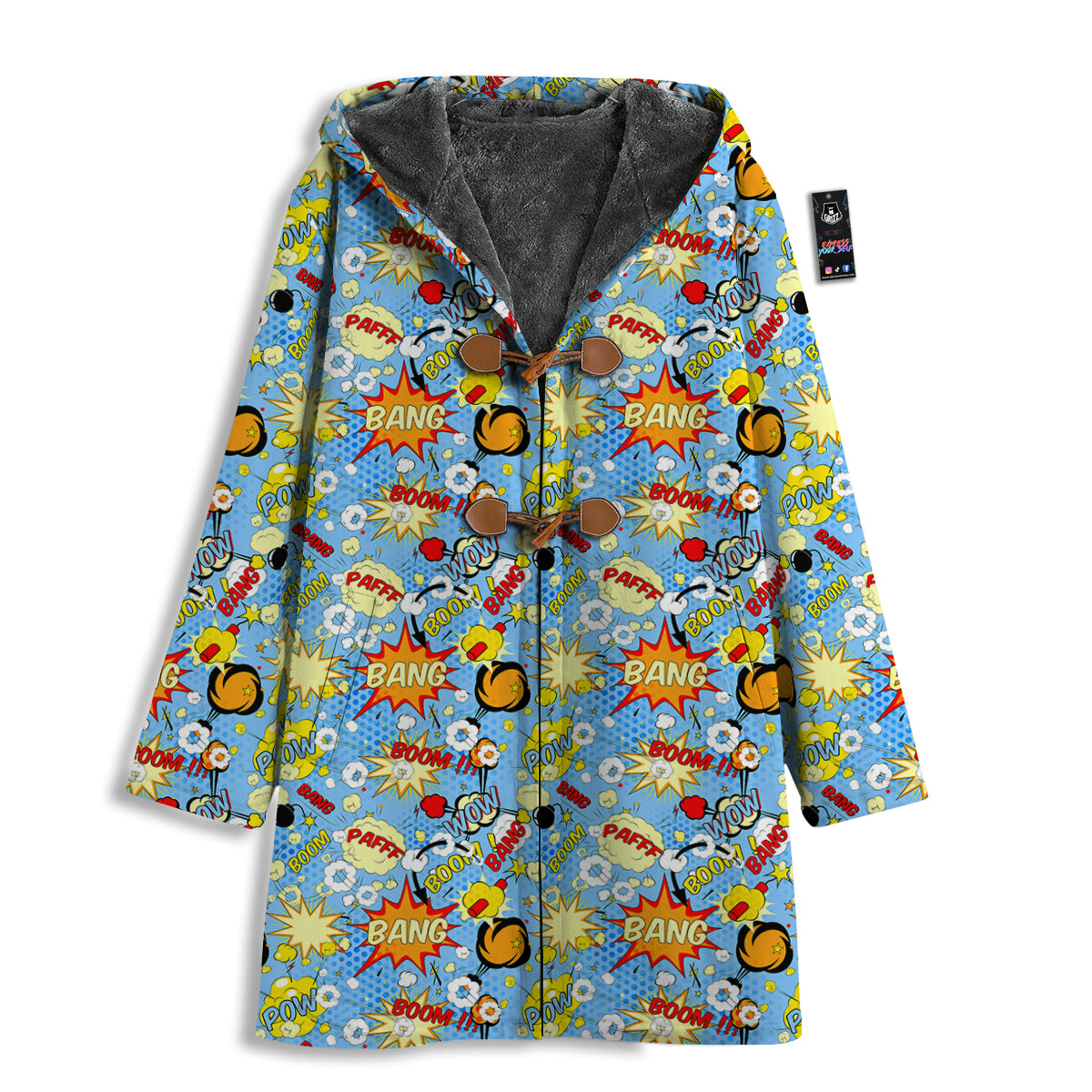 Comic Book Speech Bubbles Print Pattern Men's Windbreaker Jacket-grizzshop