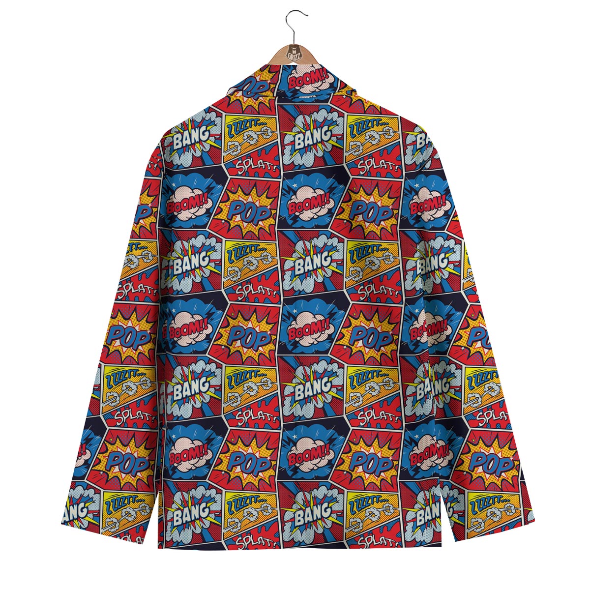 Comic Strip Book Pattern Print Men's Blazer-grizzshop