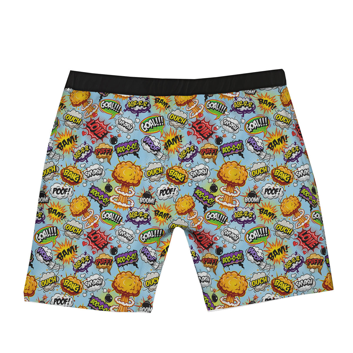Comics Book Speech Print Pattern Boxer Briefs-grizzshop