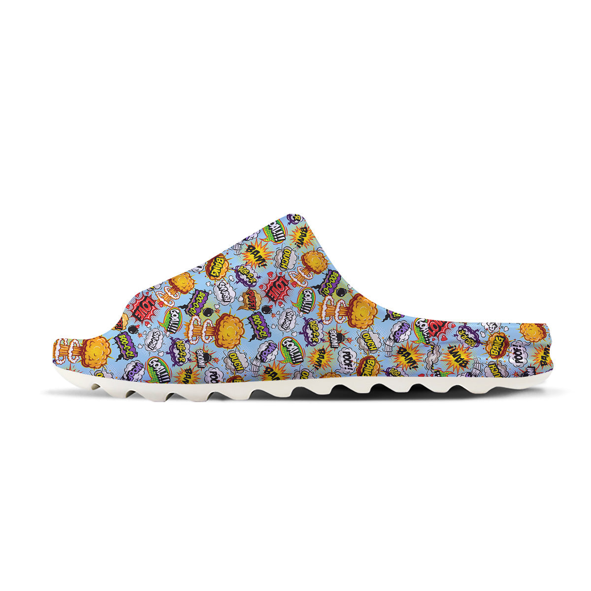 Comics Book Speech Print Pattern Sandals-grizzshop