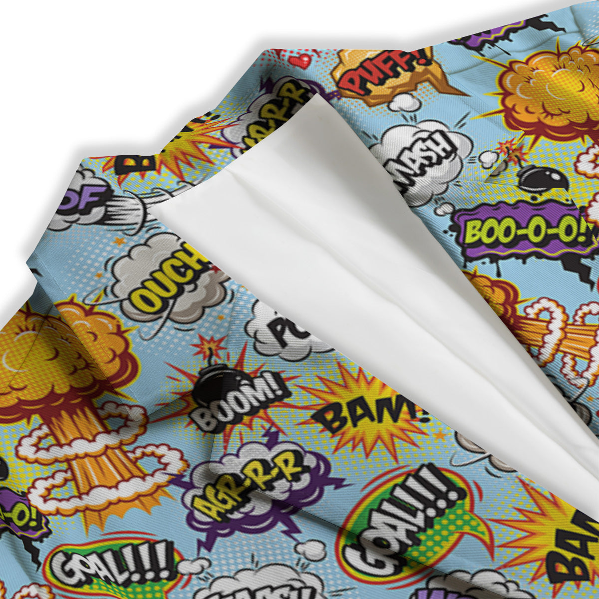 Comics Book Speech Print Pattern Women's Blazer-grizzshop