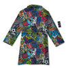 Comics Monsters Graffiti Print Pattern Bathrobe-grizzshop