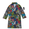 Comics Monsters Graffiti Print Pattern Bathrobe-grizzshop