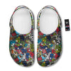 Comics Monsters Graffiti Print Pattern Clog-grizzshop