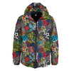 Comics Monsters Graffiti Print Pattern Down Jacket-grizzshop