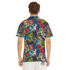 Comics Monsters Graffiti Print Pattern Men's Golf Shirts-grizzshop