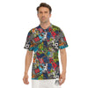 Comics Monsters Graffiti Print Pattern Men's Golf Shirts-grizzshop