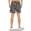 Comics Monsters Graffiti Print Pattern Men's Gym Shorts-grizzshop