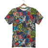 Comics Monsters Graffiti Print Pattern T-Shirt-grizzshop