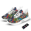 Comics Monsters Graffiti Print Pattern Tennis Shoes-grizzshop