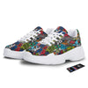 Comics Monsters Graffiti Print Pattern White Chunky Shoes-grizzshop