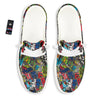 Comics Monsters Graffiti Print Pattern White Loafers-grizzshop