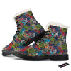 Comics Monsters Graffiti Print Pattern Winter Boots-grizzshop