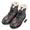 Comics Monsters Graffiti Print Pattern Winter Boots-grizzshop