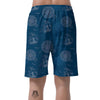 Compass Direction Pattern Print Men's Shorts-grizzshop