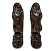 Compass Map Pattern Print Muay Thai Shin Guards-grizzshop