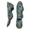 Compass Pattern Print Muay Thai Shin Guards-grizzshop