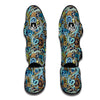 Compass Pattern Print Muay Thai Shin Guards-grizzshop