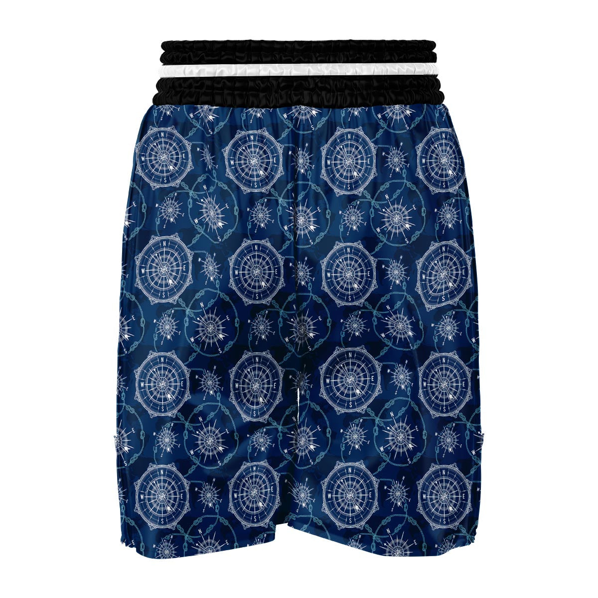 Compass Print Pattern Boxing Shorts-grizzshop