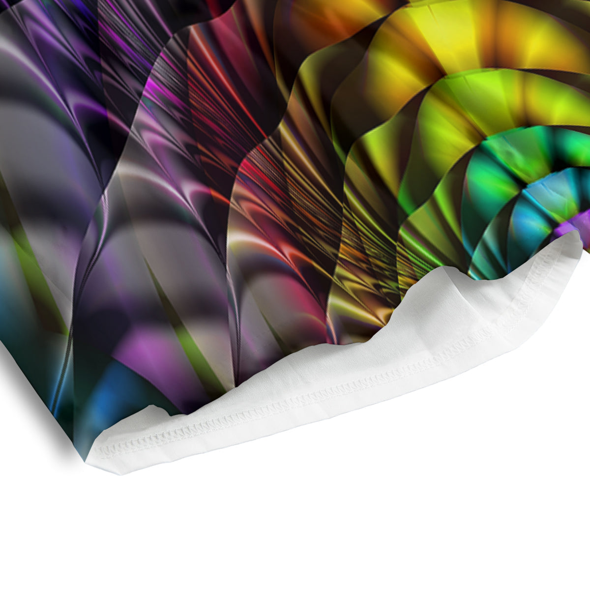 Computer Generated Colorful Fractal Print Men's Athletic Shorts