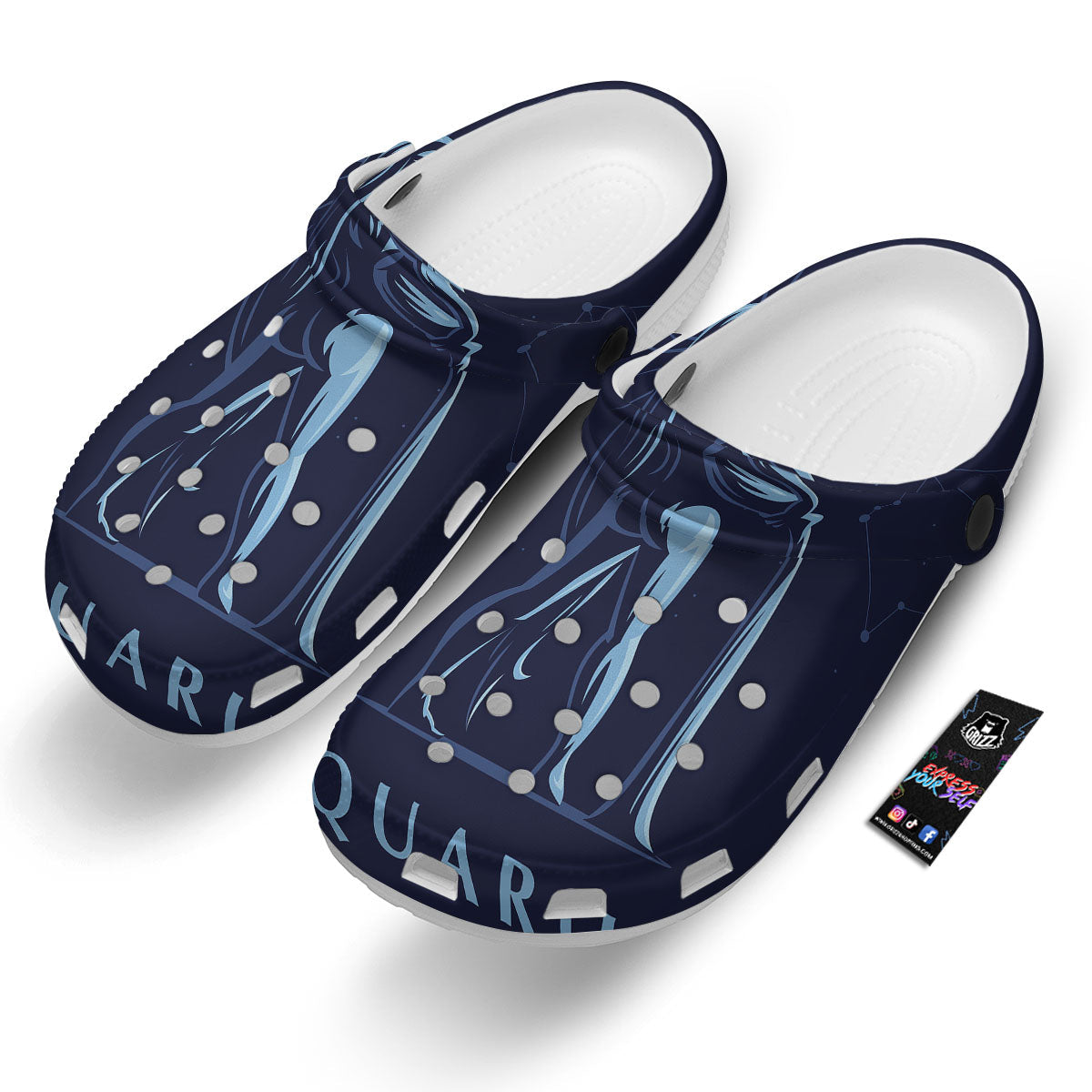 Constellation Aquarius Print Clog-grizzshop