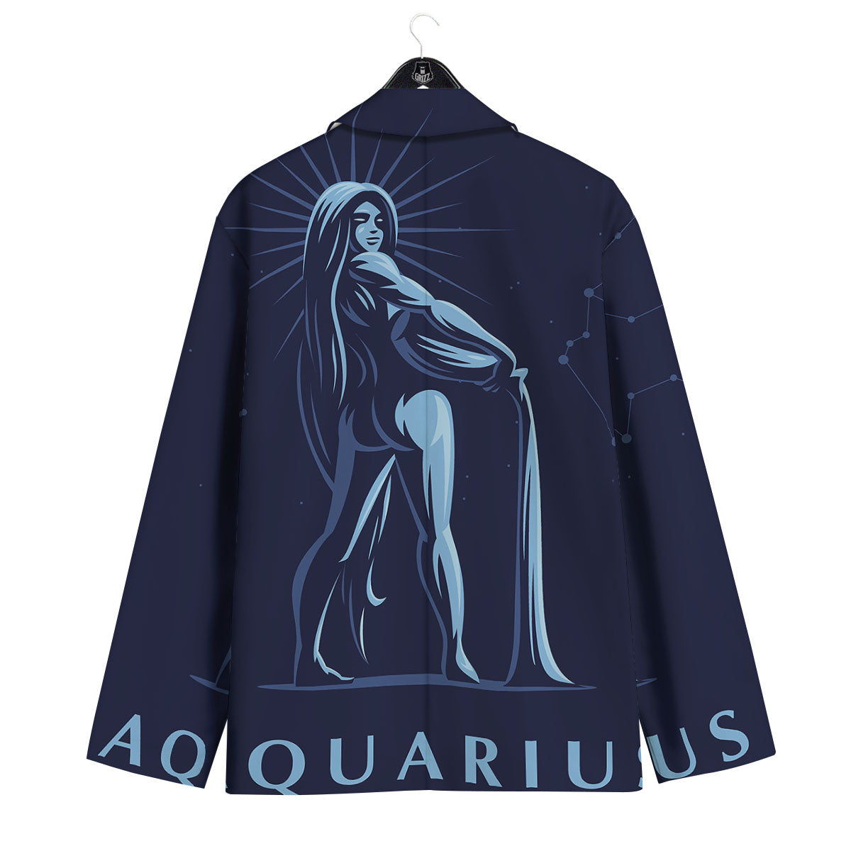 Constellation Aquarius Print Men's Sport Coat-grizzshop