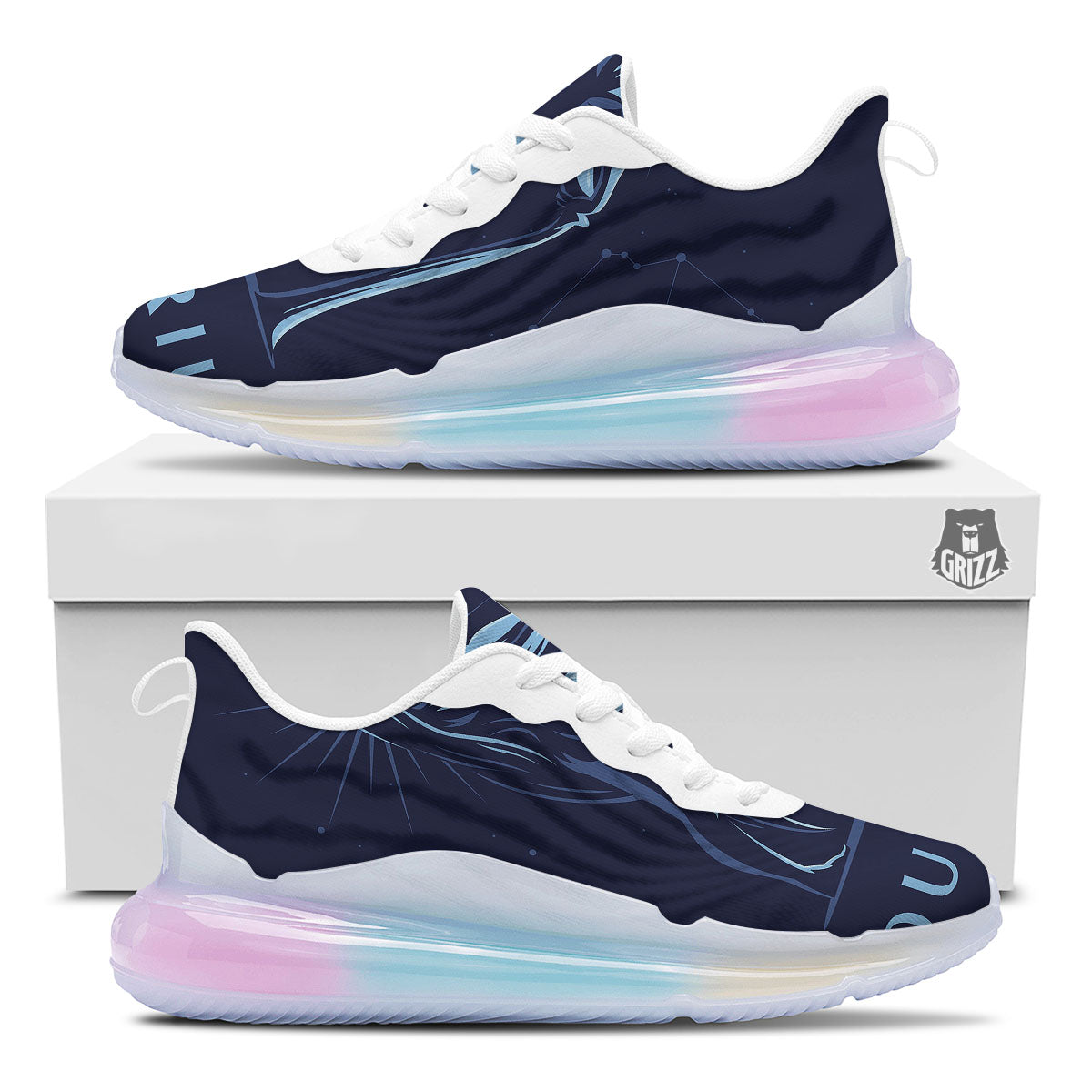 Constellation Aquarius Print Running Sneakers-grizzshop