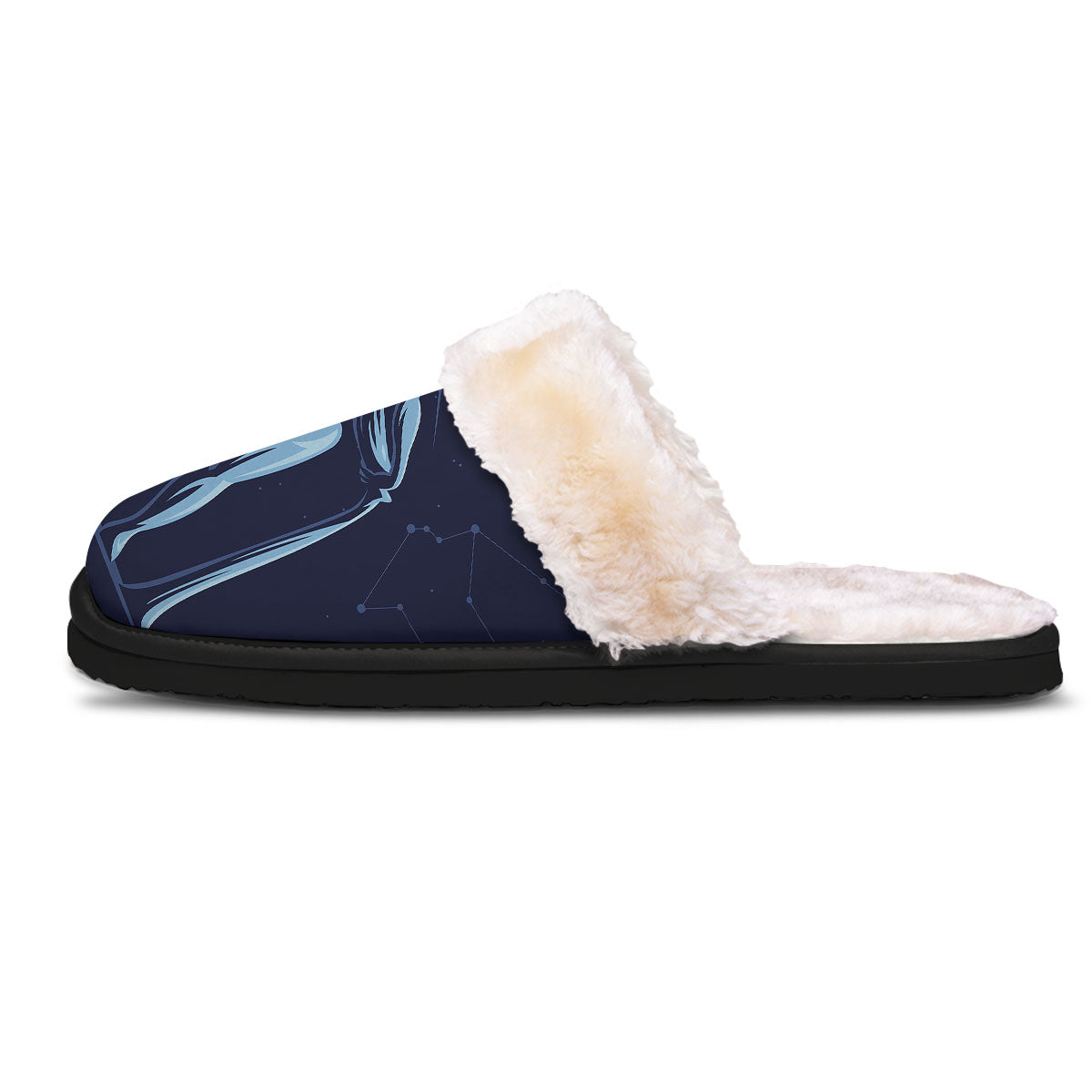 Constellation Aquarius Print Slippers-grizzshop