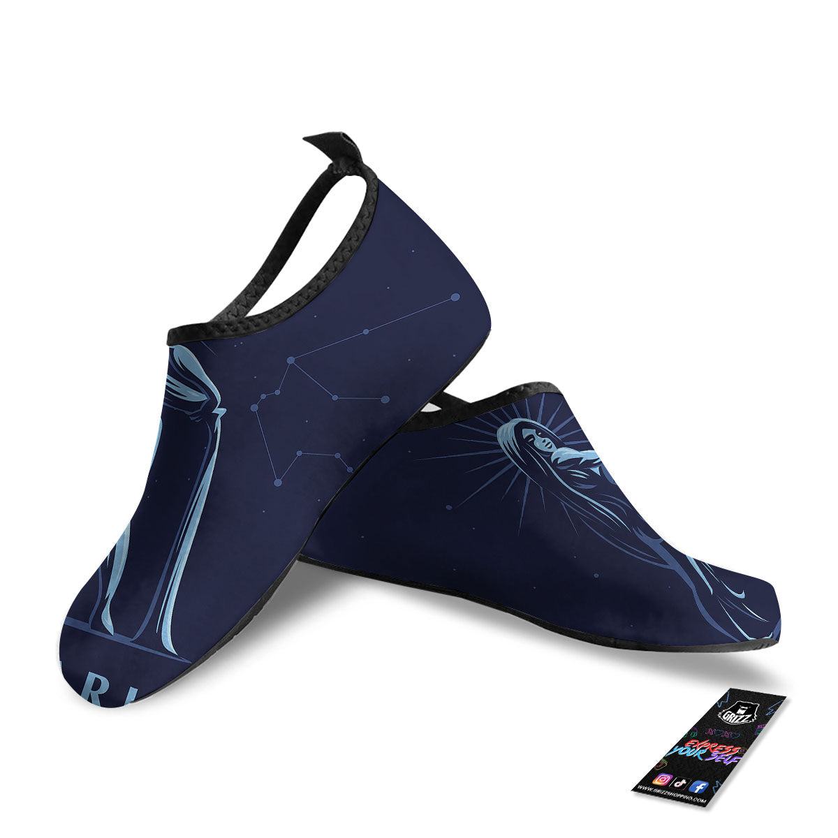 Constellation Aquarius Print Water Shoes-grizzshop