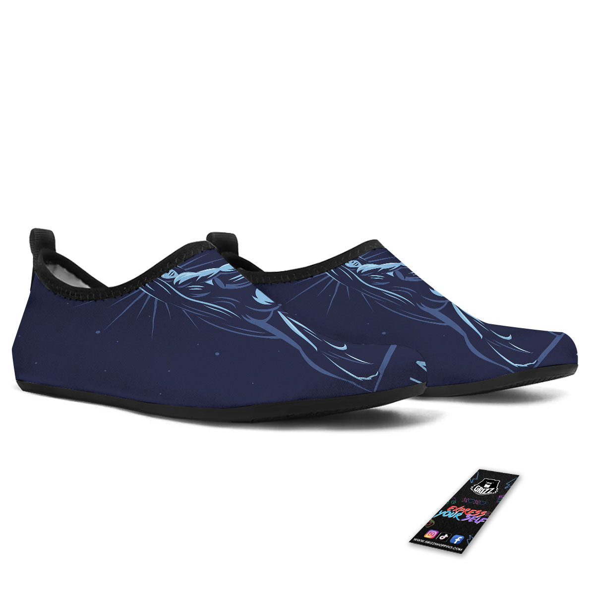 Constellation Aquarius Print Water Shoes-grizzshop