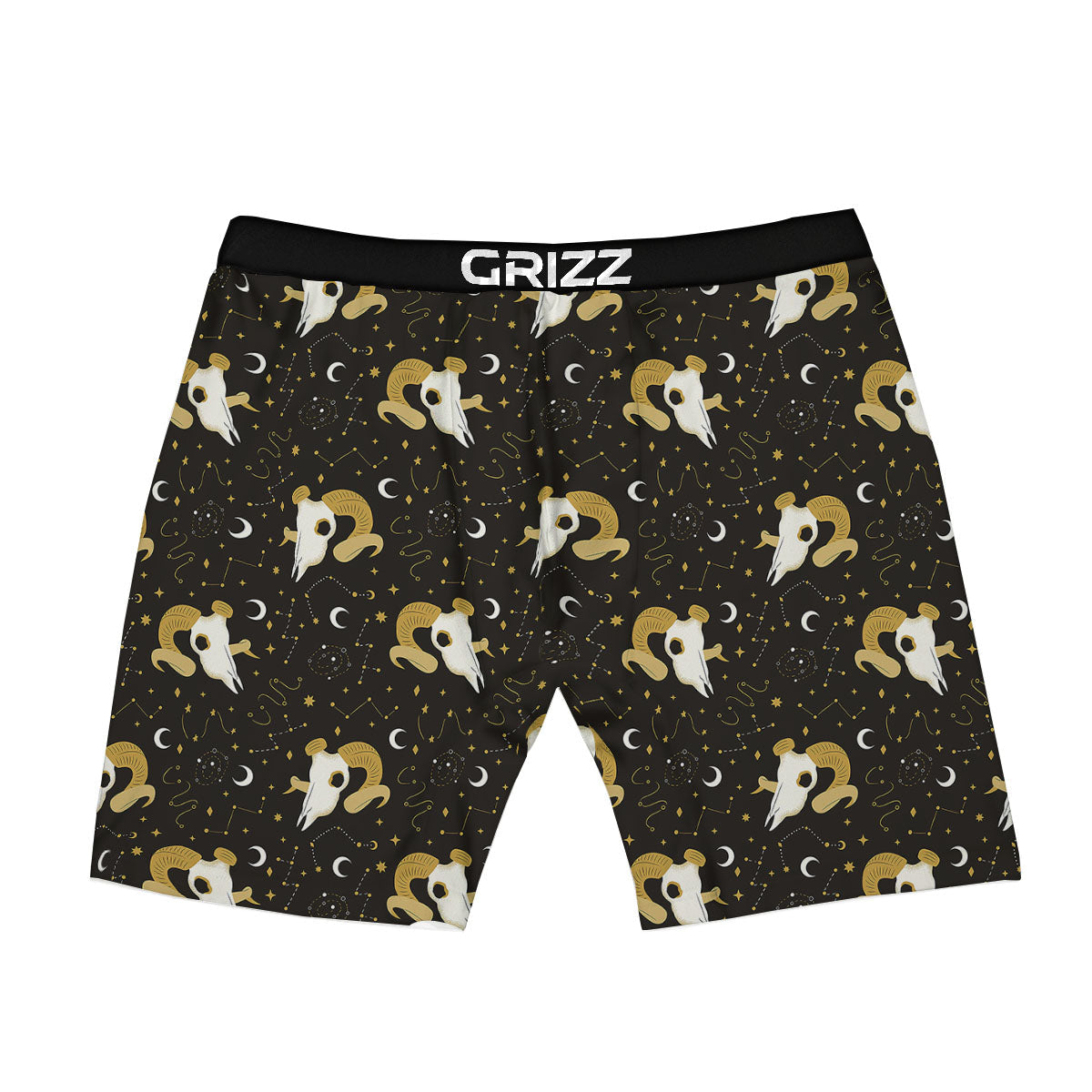 Constellation Aries Print Boxer Briefs-grizzshop