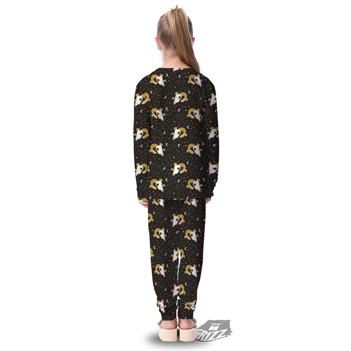 Constellation Aries Print Kid's Pajamas-grizzshop