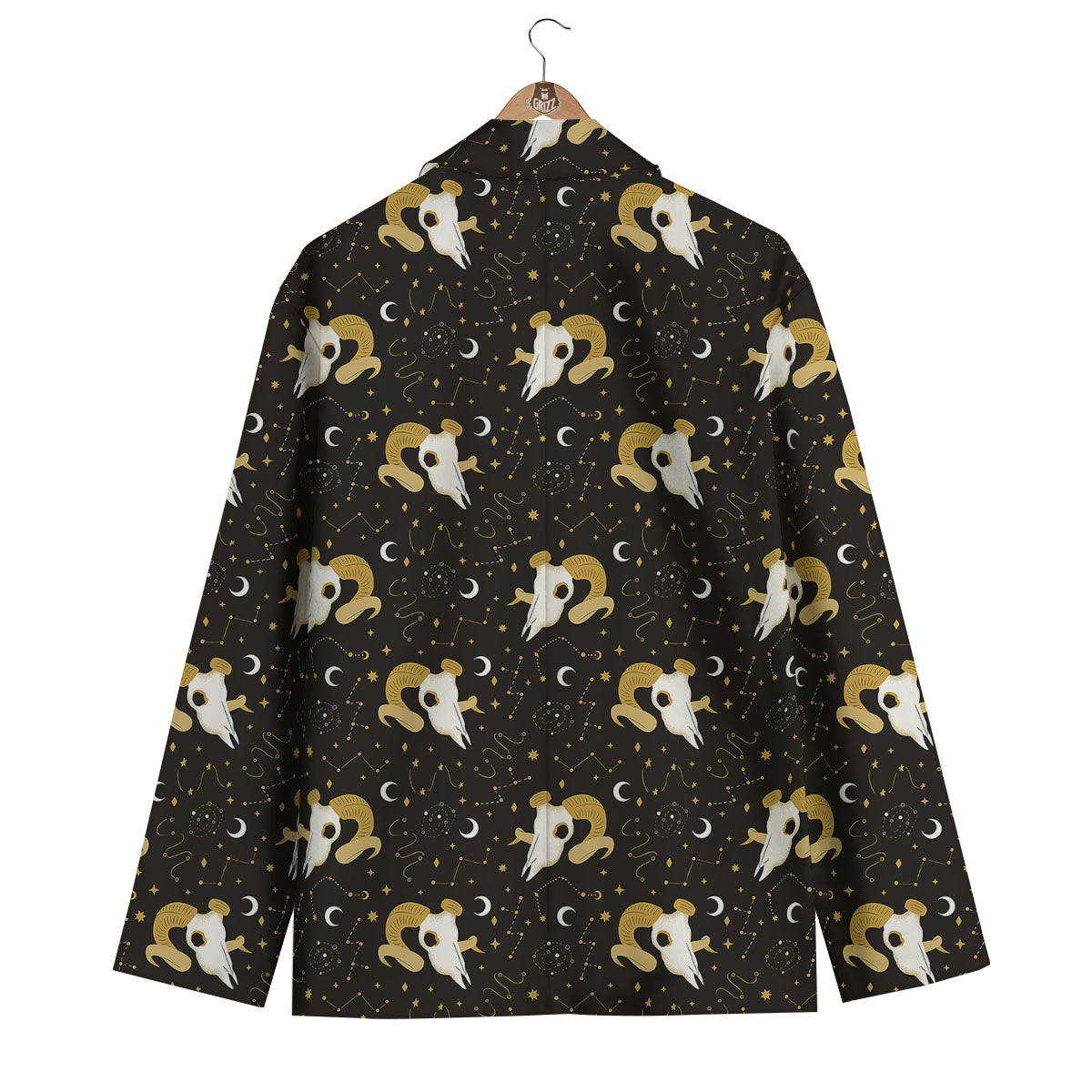 Constellation Aries Print Men's Blazer-grizzshop