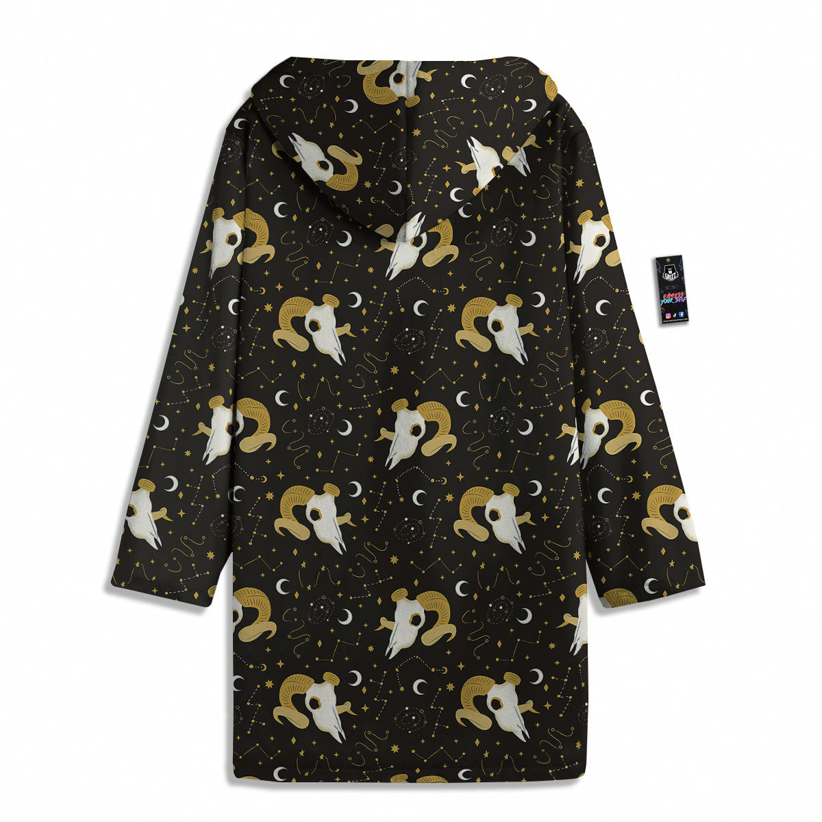 Constellation Aries Print Men's Windbreaker Jacket-grizzshop