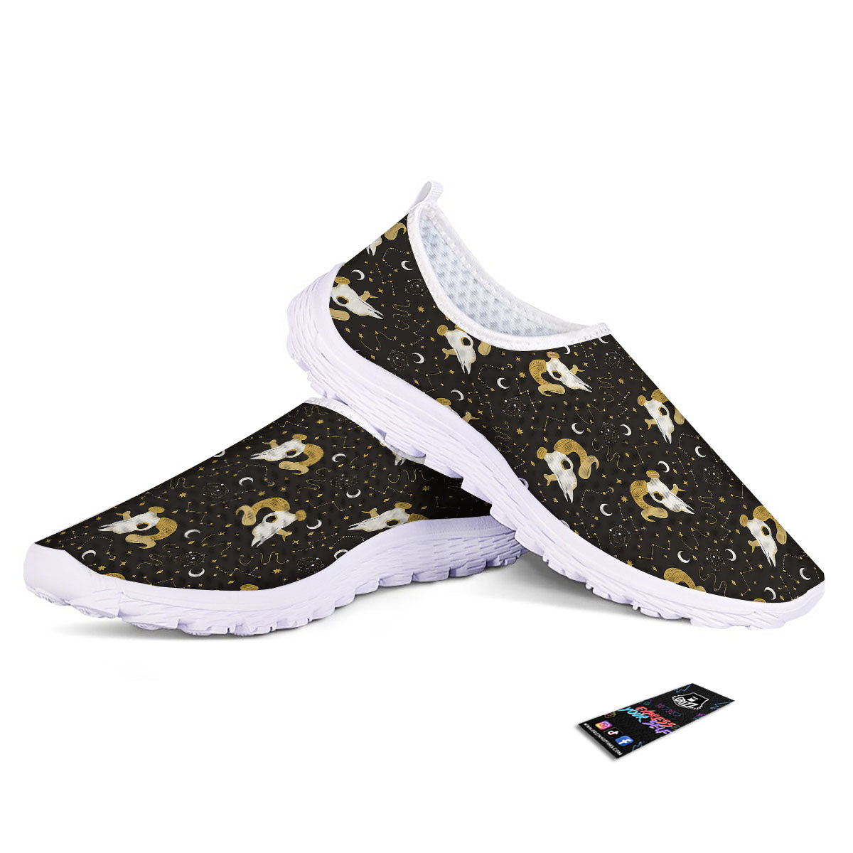 Constellation Aries Print Nurse Shoes-grizzshop