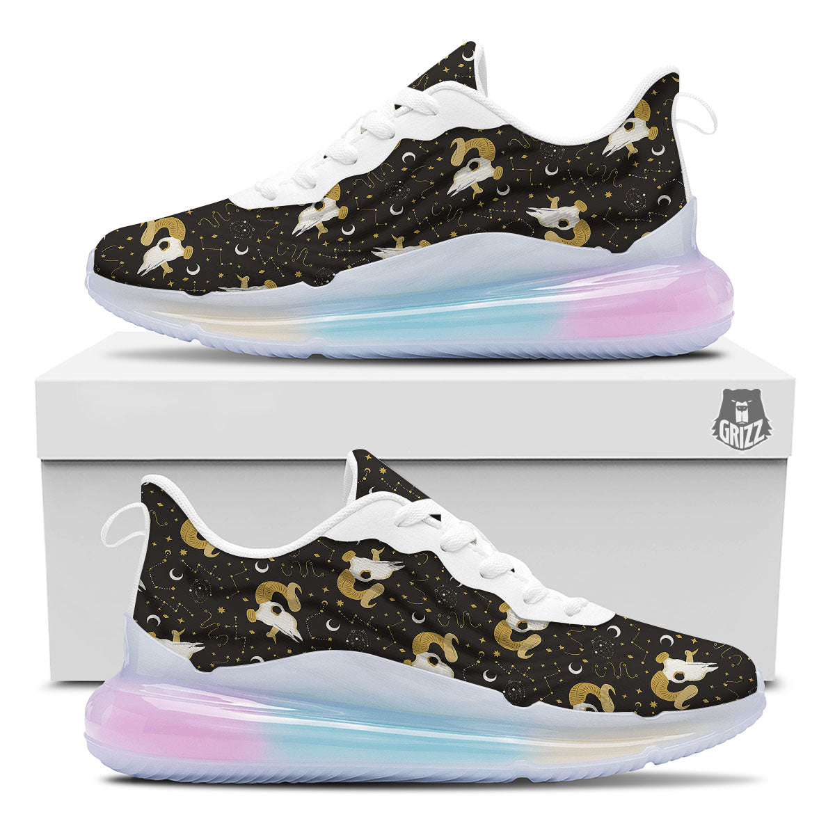 Constellation Aries Print Running Sneakers-grizzshop