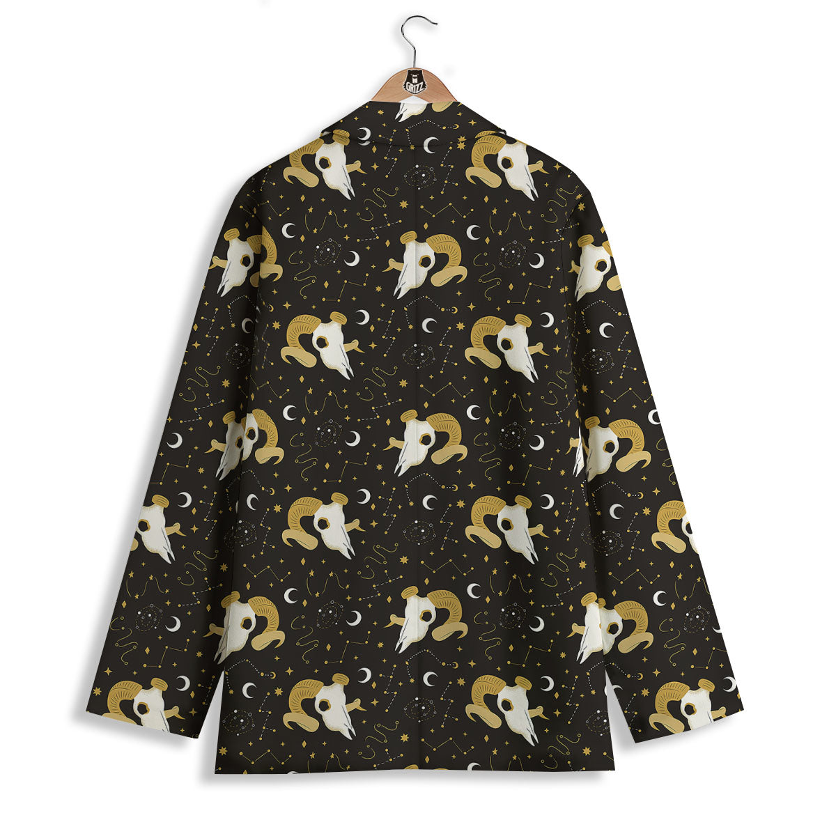 Constellation Aries Print Women's Blazer-grizzshop